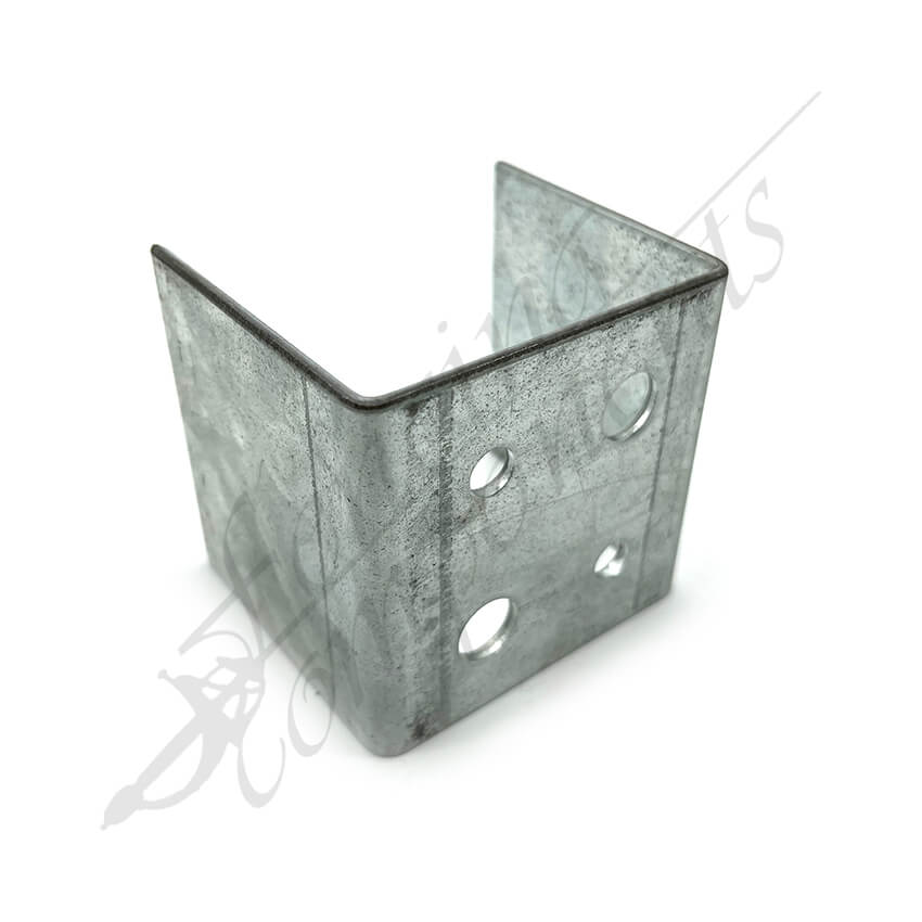 U Bracket For 75x75 Post Galvanised Steel (fits Inside SHS) | Fencing ...